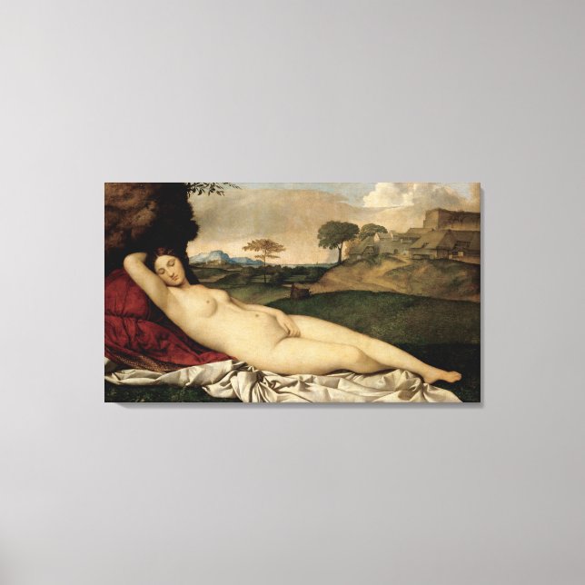 Toile Vénus dormant (par Giorgione) (Recto)