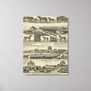 Toile Verger de colline et de cèdre de verger, le Kansas