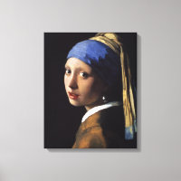 Vermeer Girl Pearl Élevant Masterpiece Peinture