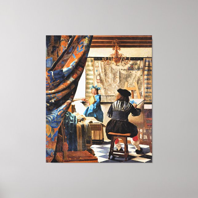 Toile Vermeer - L'art de la peinture (Recto)