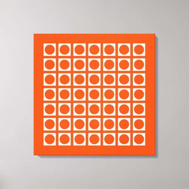 Toile Vermillion Elegant Grid Points (Recto)