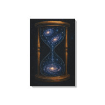 Verre à l'heure céleste avec galaxies fluides