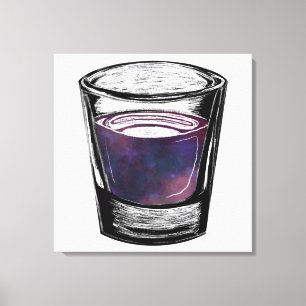Toile verre à shot