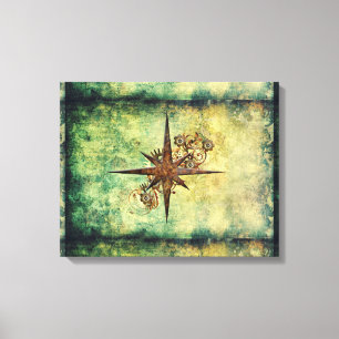 Toile Verre Compass Star Wrapper Canvas