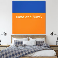 Vert minimaliste orange profond bleu ciel