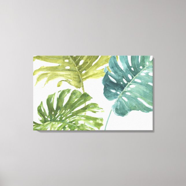 Toile Verts mixtes | Palmes tropicales (Recto)