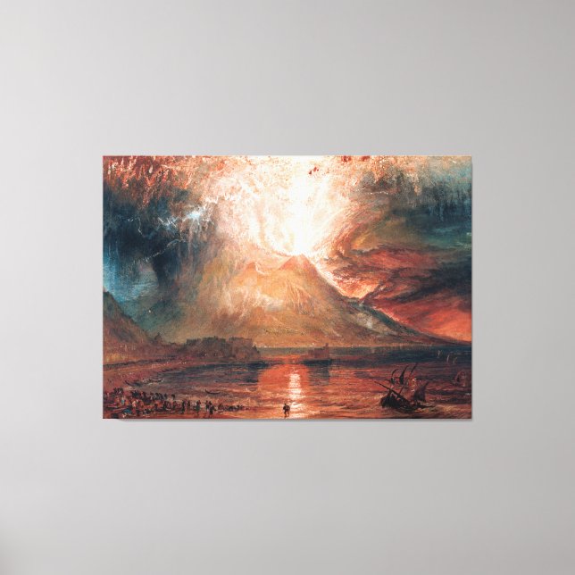 Toile Vésuve en éruption par J. M. W. Turner (1820) (Recto)