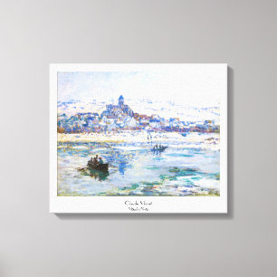 Toile Vetheuil en hiver Claude Monet