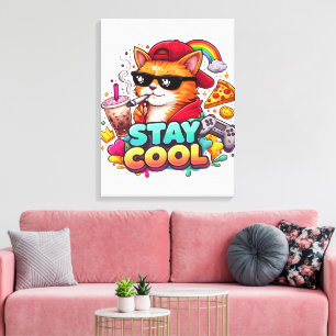 Toile Vibes Cool – Mode Streetwear Chat Relax