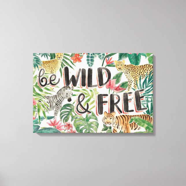 Toile Vibes de la jungle (Recto)