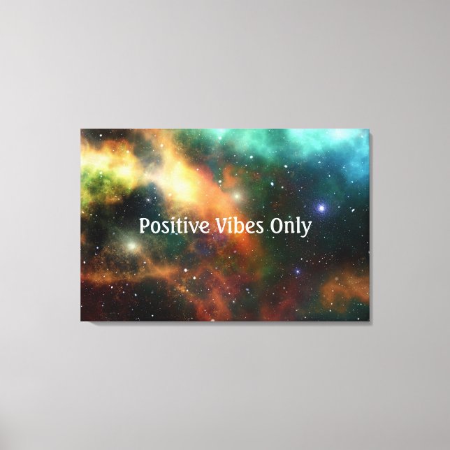 Toile Vibes positives uniquement (Recto)