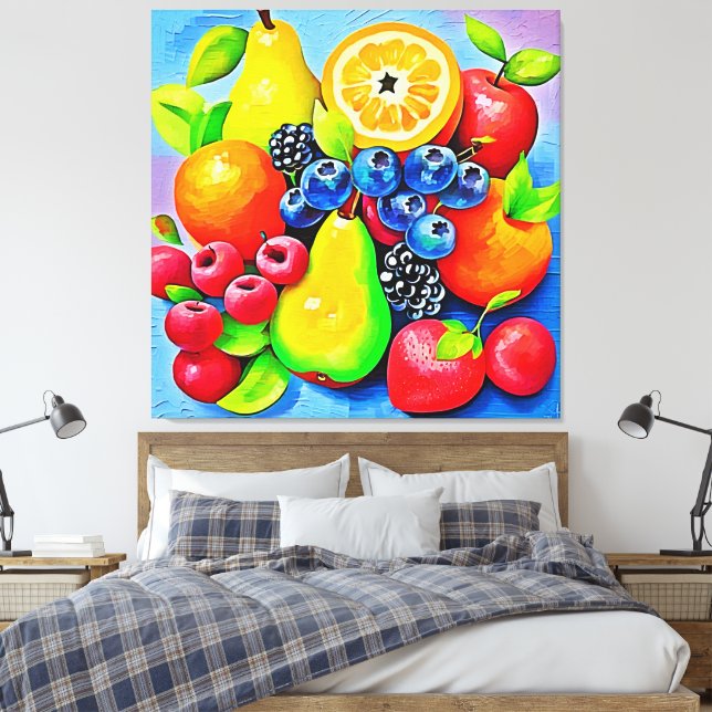 Toile Vibrant Fruit Still Life (Insitu(Chambre))