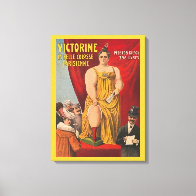 Toile Victorine, La Belle Grande Femme Parisienne (Recto)
