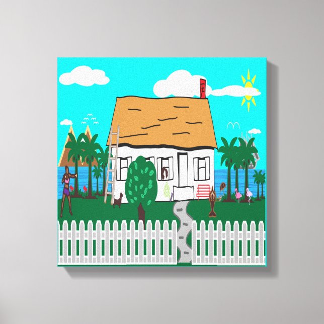 Toile Vie À La Plage (Recto)