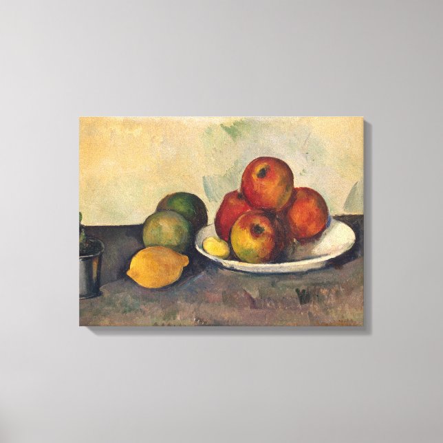 Toile Vie morte avec les pommes, c.1890 (Recto)