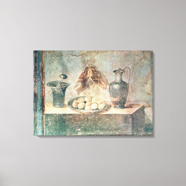 Toile Vie morte avec oeufs et pousses (Recto)