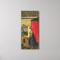 Vierge Marie, du diptyque Annonciation (huile sur