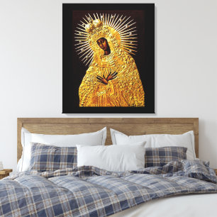 Toile Vierge noire en prière ...