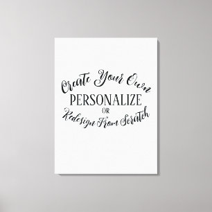 Toile Vierge personnalisable - Créez votre propre