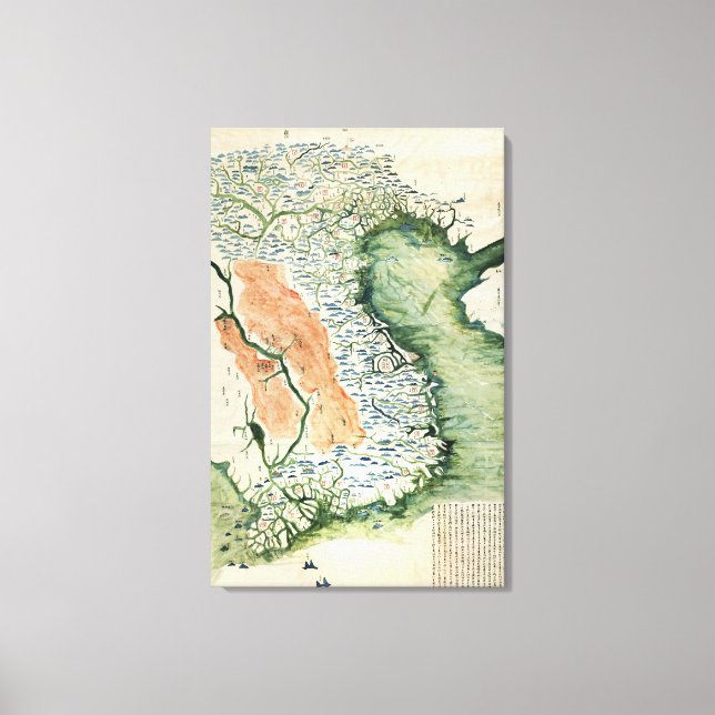 Toile VietnamCarte panoramiqueVietnam (Recto)