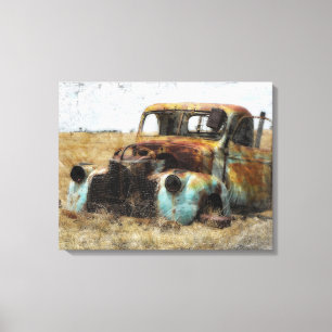 Toile Vieux camion Vintage rouillé