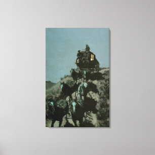 Toile Vieux coche des plaines par Remington