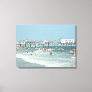Toile Vieux pilier de plage de verger