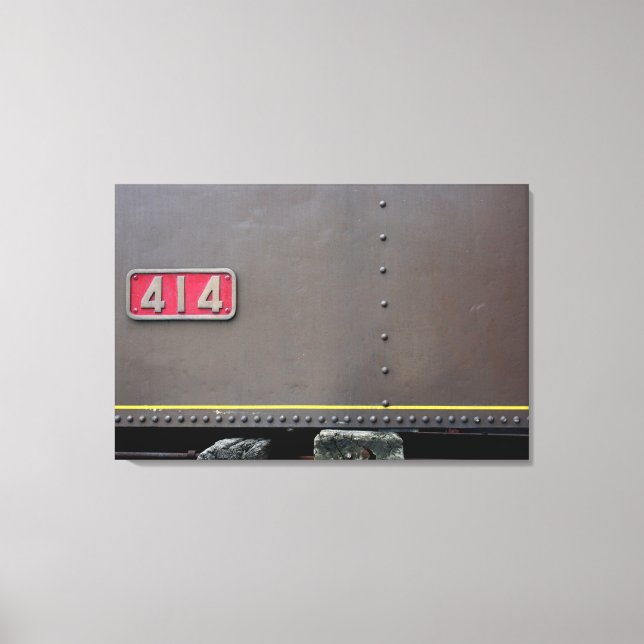 Toile Vieux train Mastrou Je suis descendu pour maintena (Recto)