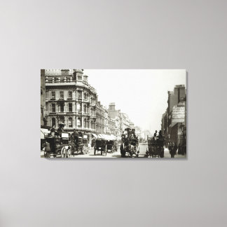 Toile View down Oxford Street, Londres (b/photo)