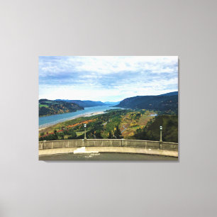 Toile View of Columbia River, Gorge de Columbia, OR