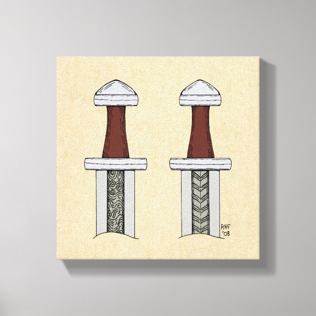 Toile Viking Sword Motif Welding (Recto)