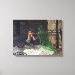 Toile Viktor Oliva The Absinthe Drinker