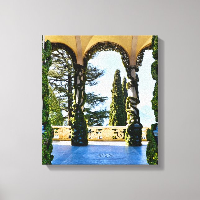Toile Villa romantique del Balbianello (Lac de Côme, Ita (Recto)