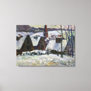 Toile Village breton sous la neige, 1894