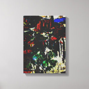 Toile Village de Cezanne à Gardanne