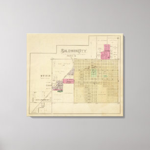 Toile Ville de Baldwin, le comté de Douglas, le Kansas