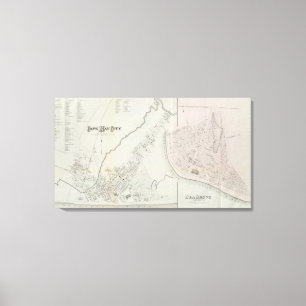 Toile Ville de Cape May et verger de mer, New Jersey