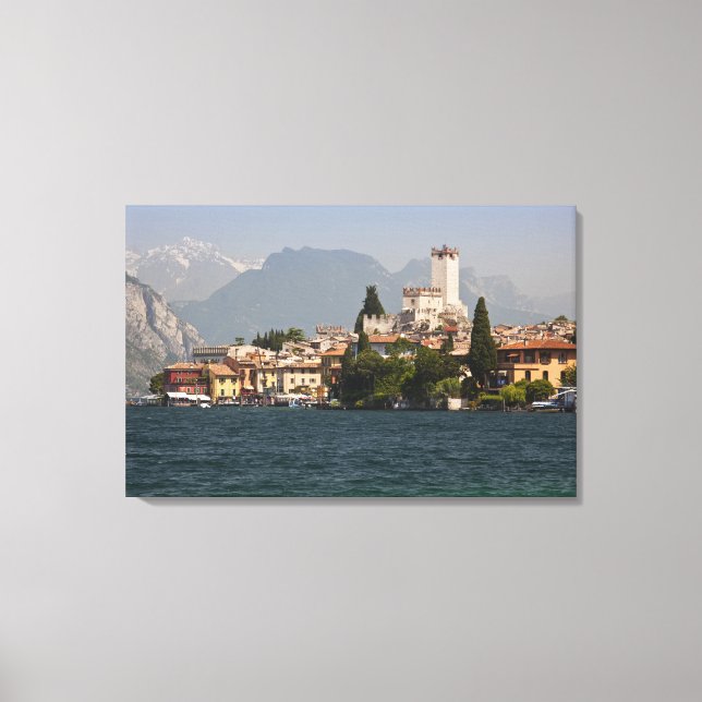 Toile Ville de Lakeside, Malcesine, Province de Vérone,  (Recto)