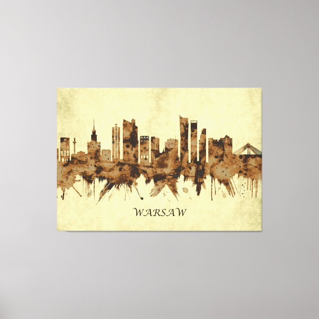 Toile Ville de Varsovie Pologne (Recto)