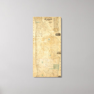 Toile Ville Et Comté De New York Nord De 50th St