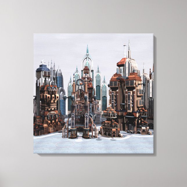 Toile Ville futuriste (Recto)