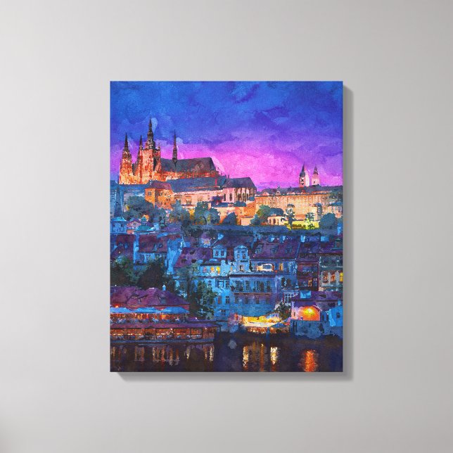 Toile Ville la nuit (Recto)