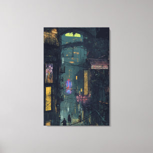 Toile Ville nocturne
