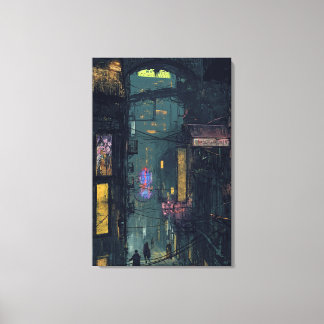 Toile Ville nocturne