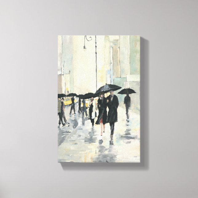 Toile Ville sous la pluie (Recto)