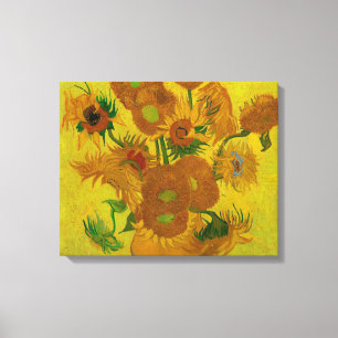 Toile Vincent Van Gogh 15 Tournesols Peinture