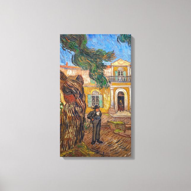 Toile Vincent Van Gogh - Asile Saint-Paul à Saint-Remy (Recto)
