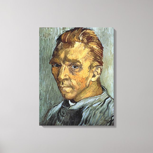 Toile VINCENT VAN GOGH - Autoportrait sans barbe (Recto)