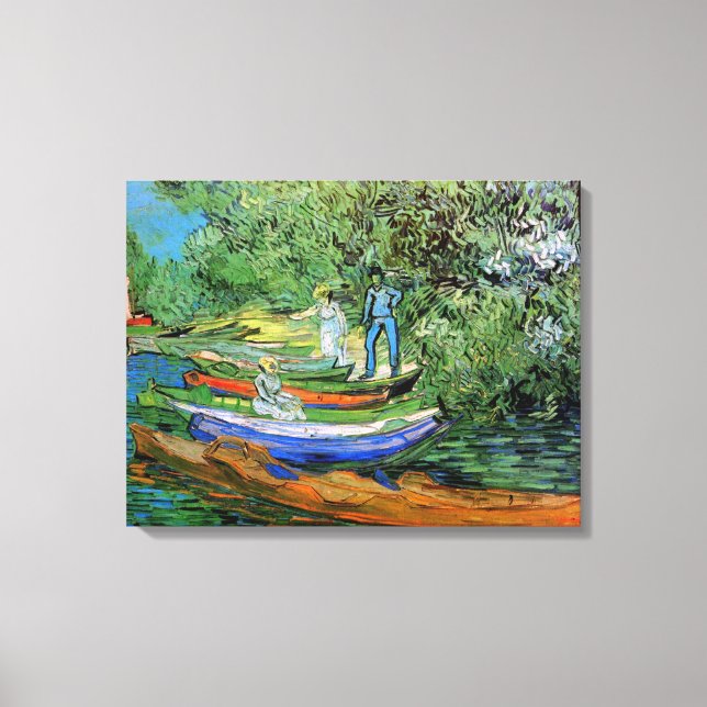 Toile Vincent van Gogh - Banque de l'Oise à Auvers (Recto)