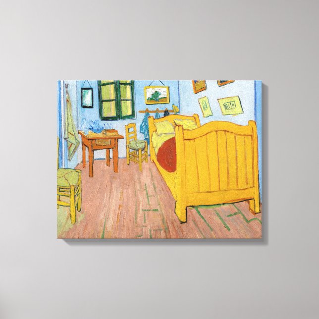 Toile Vincent Van Gogh - Chambre de Vincent à Arles (Recto)